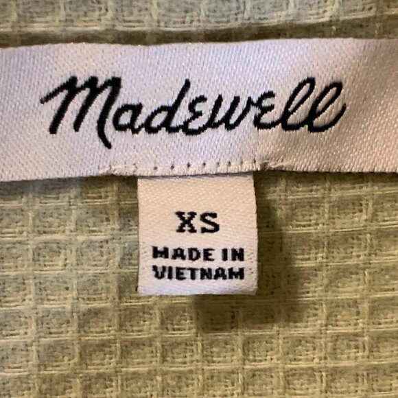Madewell Women's Branner‎ Back Sage Green Waffle Shirt Jacket Size XS - Picture 7 of 13